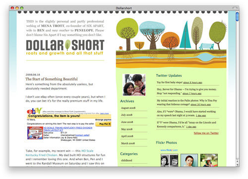 beautiful blog design