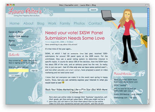 beautiful blog design