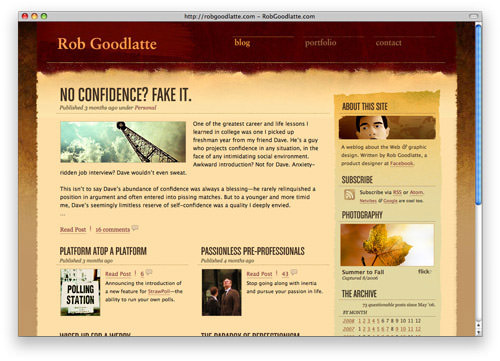 beautiful blog design