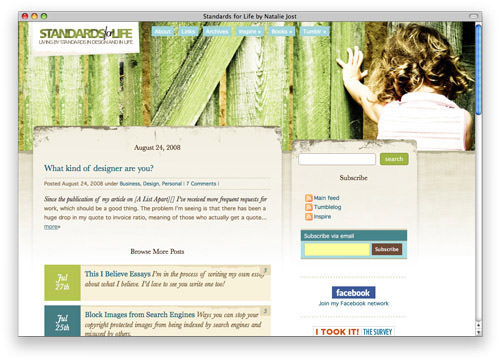beautiful blog design