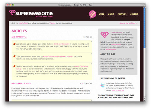 beautiful blog design