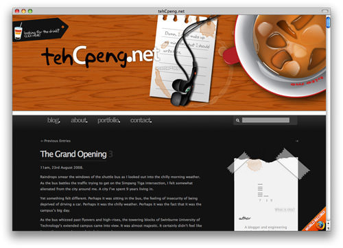 beautiful blog design