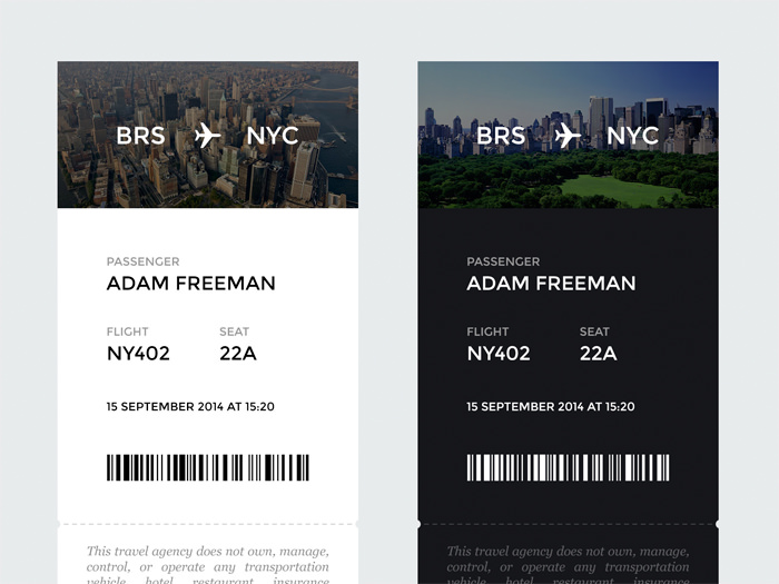 20 Beautiful Boarding Pass Designs 2018 Laptrinhx 9144