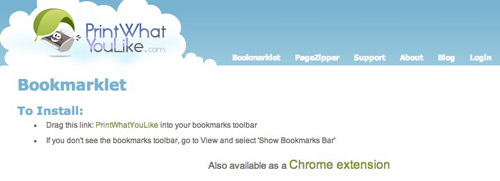 AddThis ブックマークレットを使用してお気に入りの Web ページを共有する