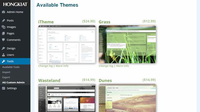 Available Themes