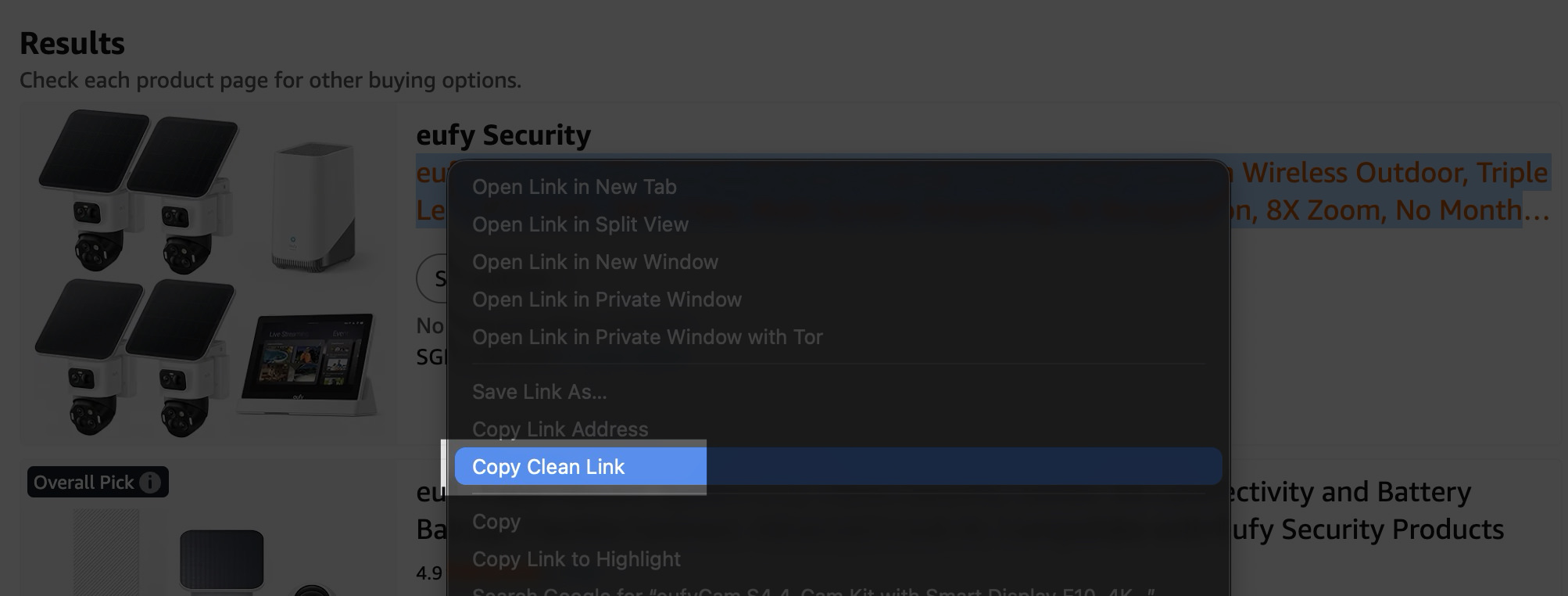 Brave Copy Clean Link