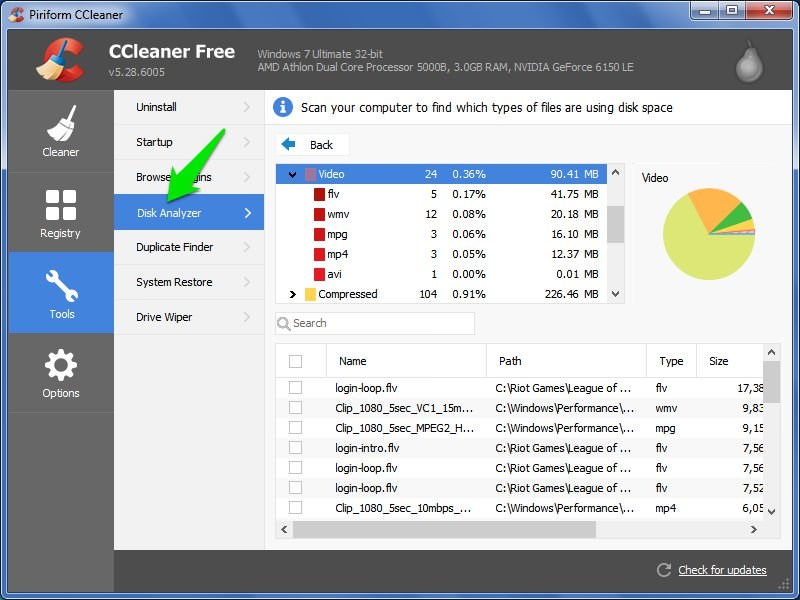 disk analyzer