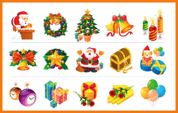 30+ Christmas-Related Icon Sets For Designers, Vol. 1 - Hongkiat