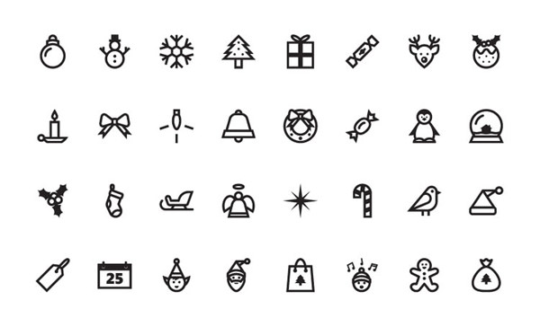 christmas-vector-icon-sets