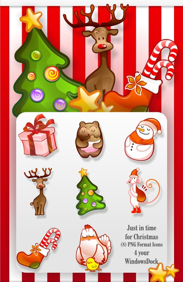 christmas-dock-icon-set