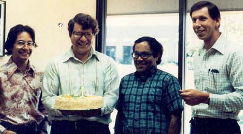 Oracle Founders celebrate Oracle's first anniversary, 1978