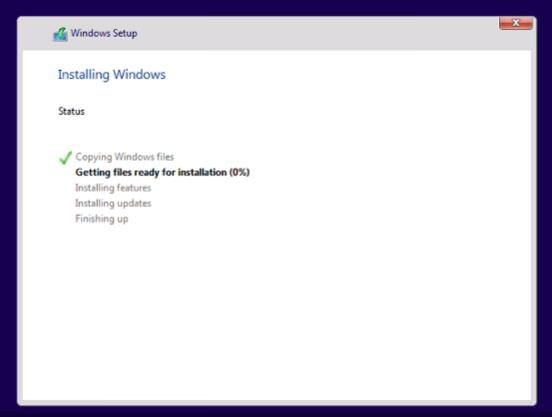 Installation of Windows 11