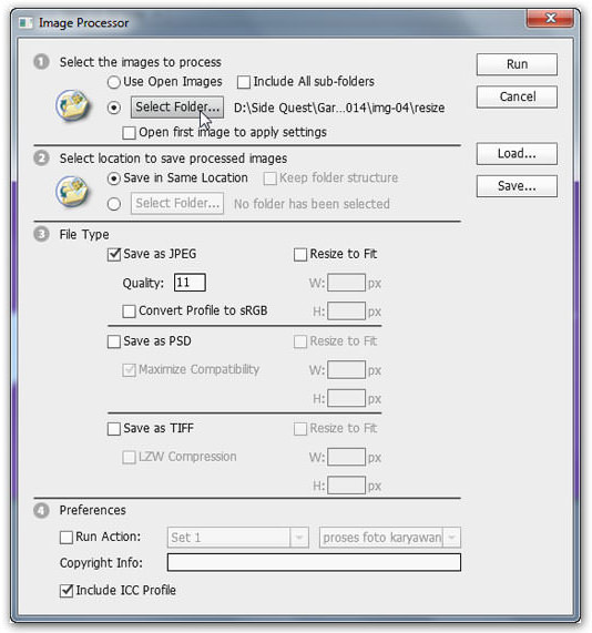 Resize Convert Batches