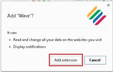 Add the Wave extension