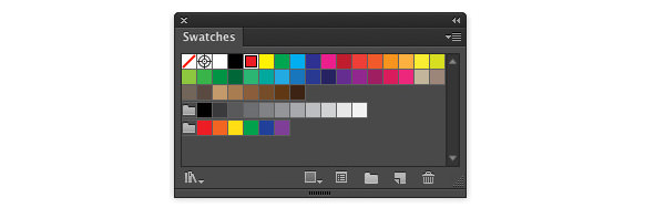 Example of default colors in Illustrator