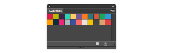 Example of organized colors in Photoshop