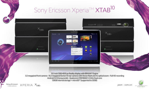 sony ericsson xperia xtab10