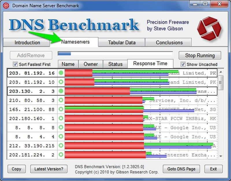 dns bench mark