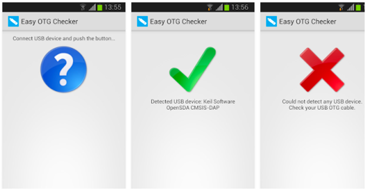 USB OTG checking app