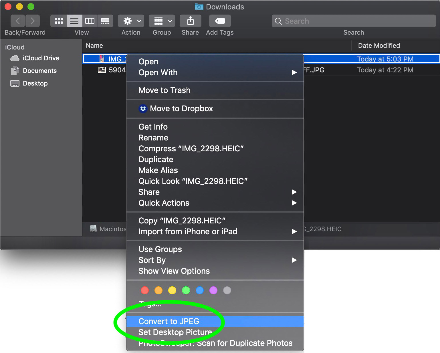 How To Convert Heic Images To Jpg In Macos Hongkiat