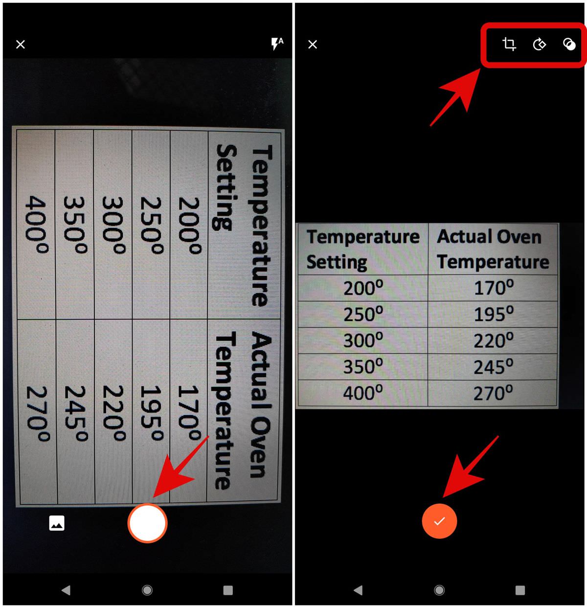 Capture and edit a photo in Excel for mobiles