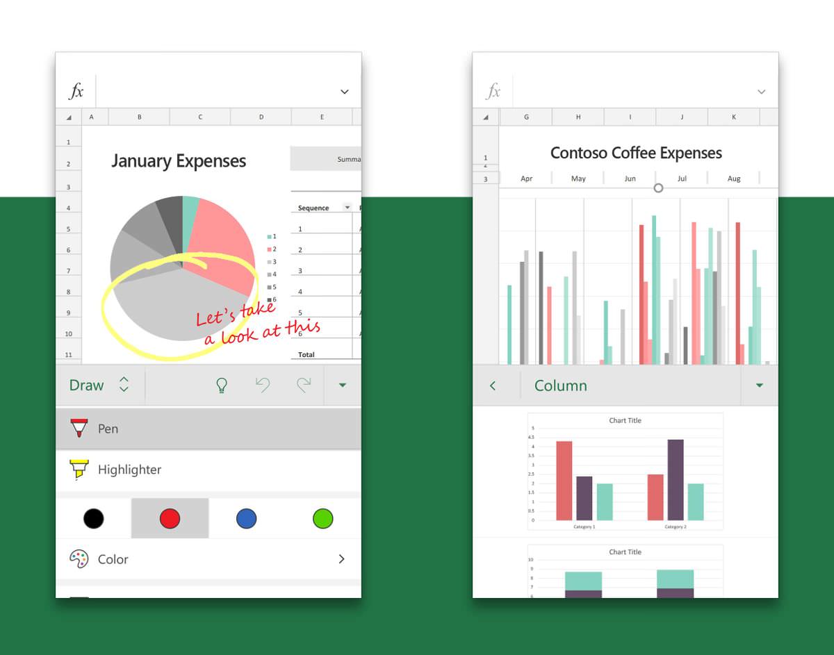 Read a photo of data in Excel or Sheets