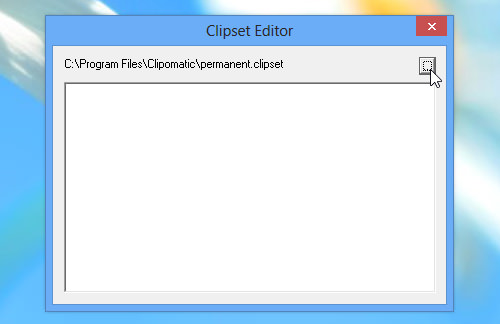 Clipset Editor