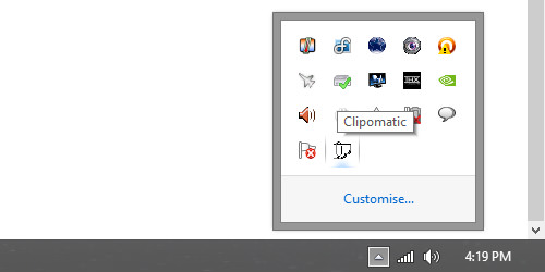 Clipomatic Taskbar