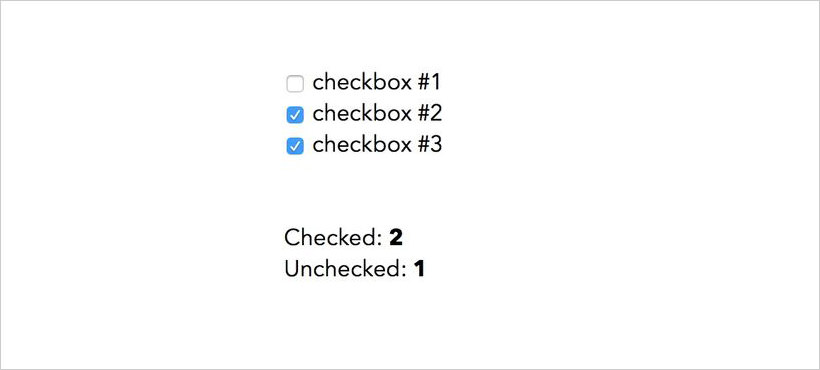 Counting checkboxes real-time