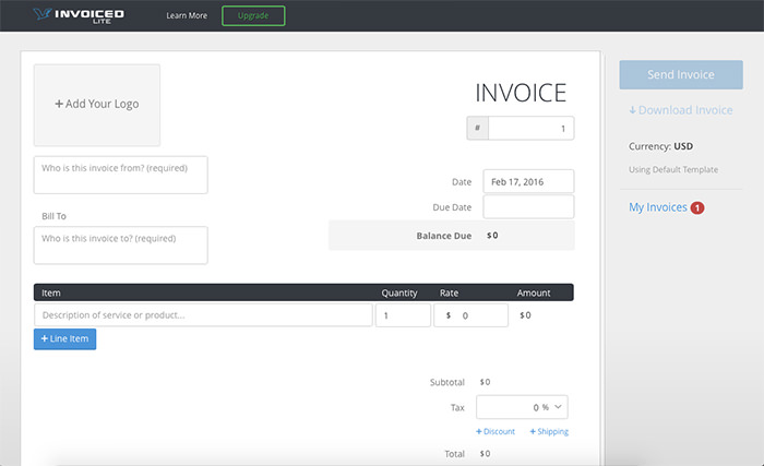 facebook invoices