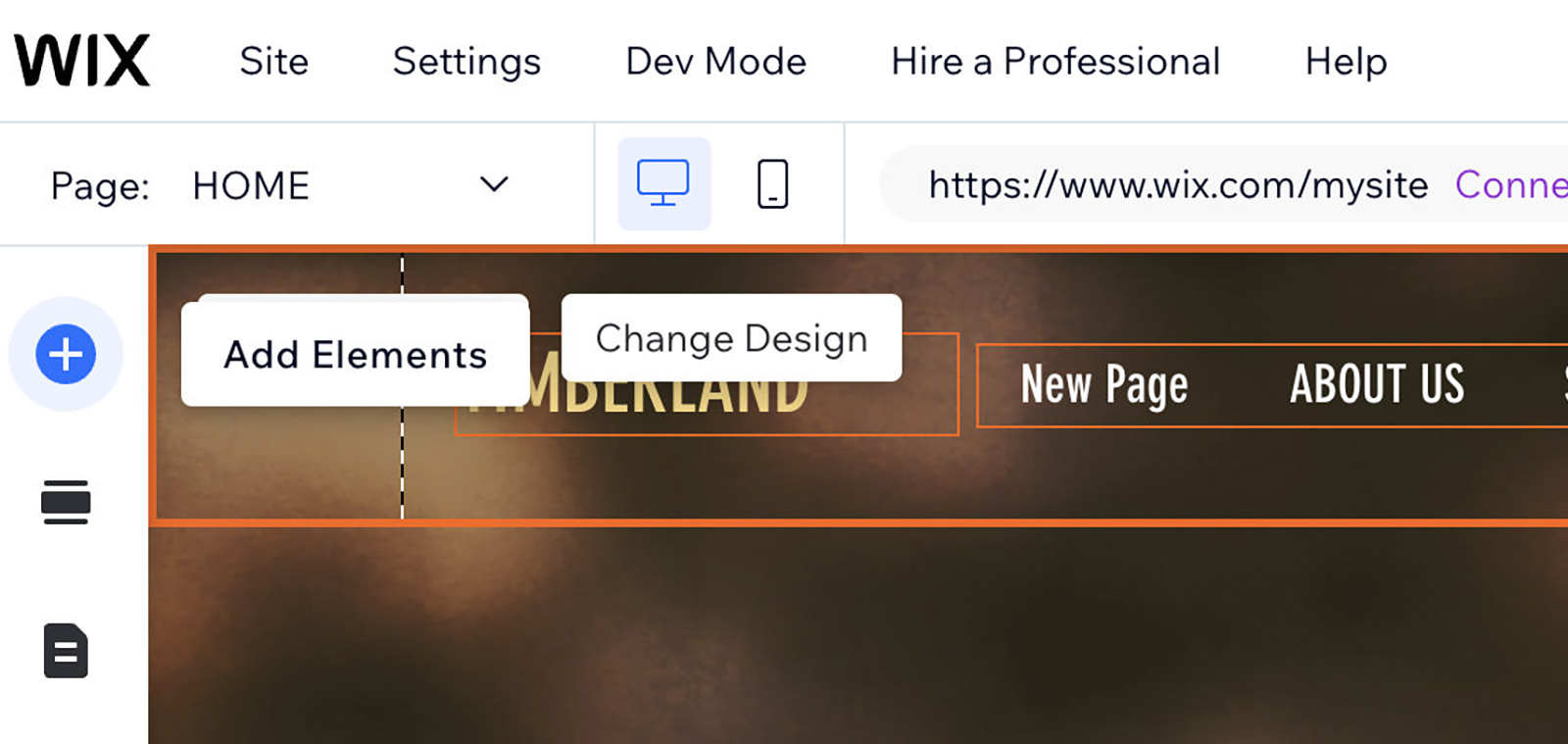 Adding elements in Wix