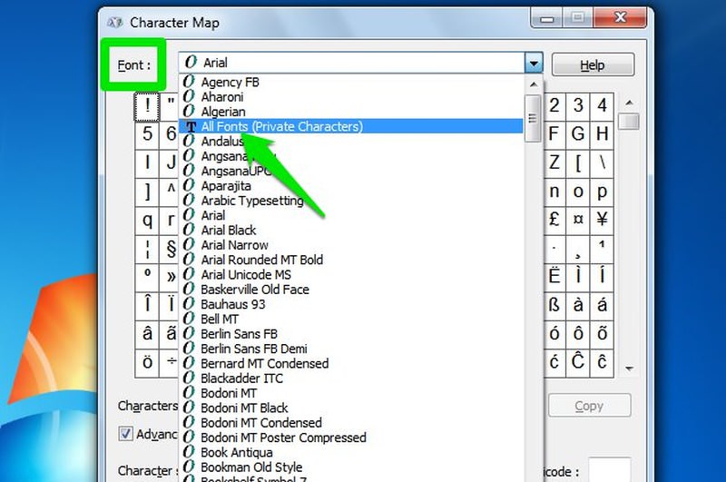 map private character editor to keyboard