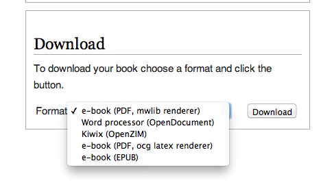 Ebook format options