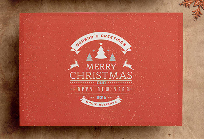 beautiful Christmas card design