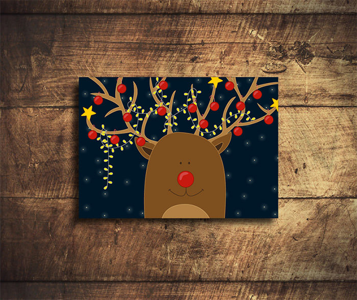 beautiful Christmas card design