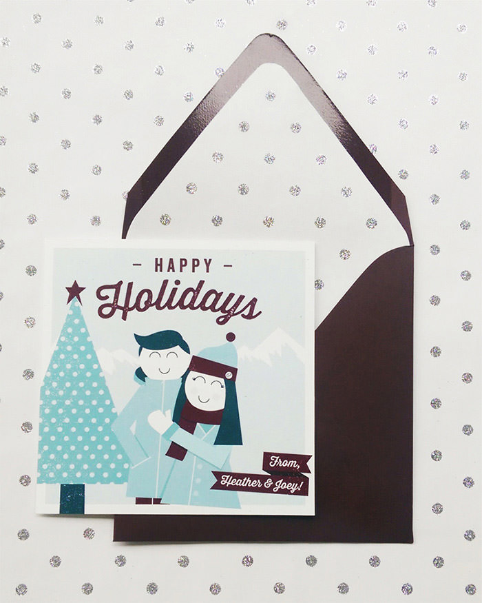 beautiful Christmas card design