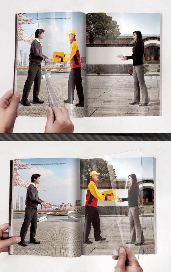 creative double-spread mag ads