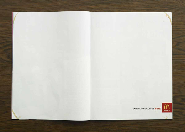 creative double-spread mag ads