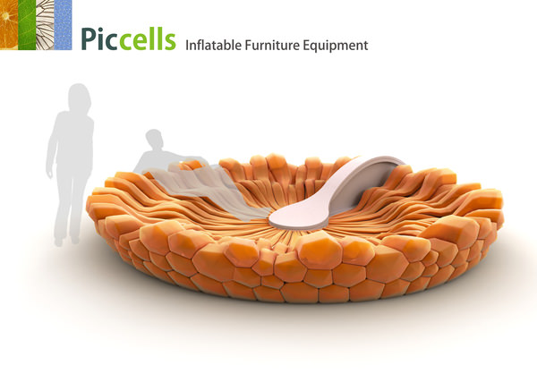 Piccells - Artistic and Inflatable Sofa Design