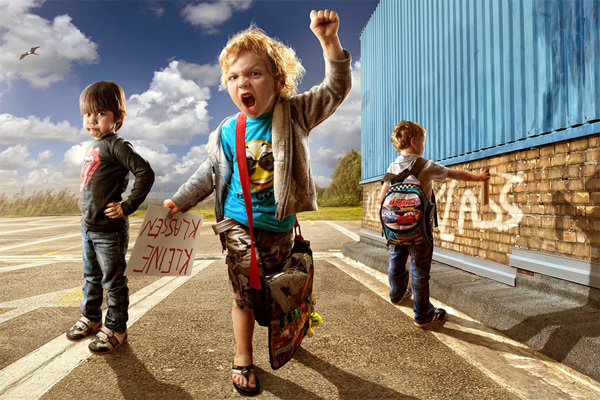 creative photos of children