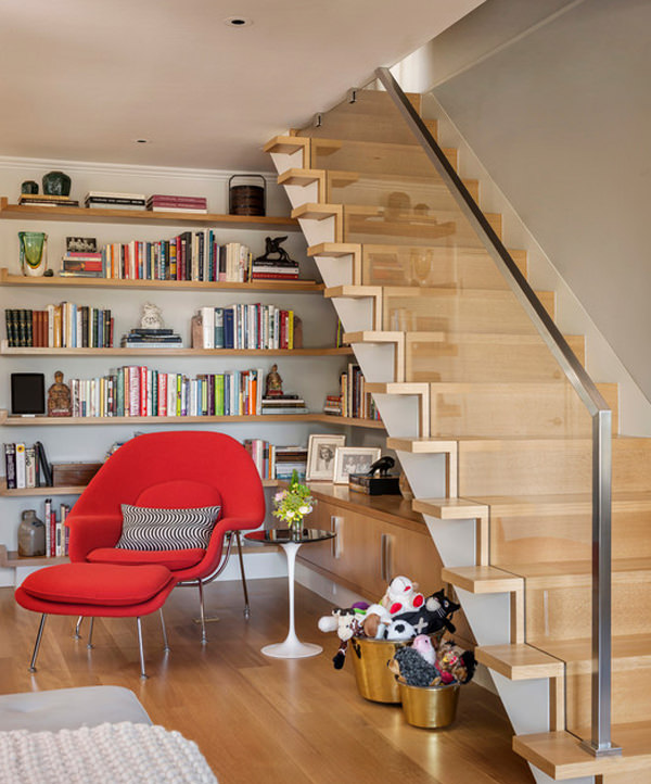 20 Creative Ideas To Use The Space Under Your Stairs - Hongkiat