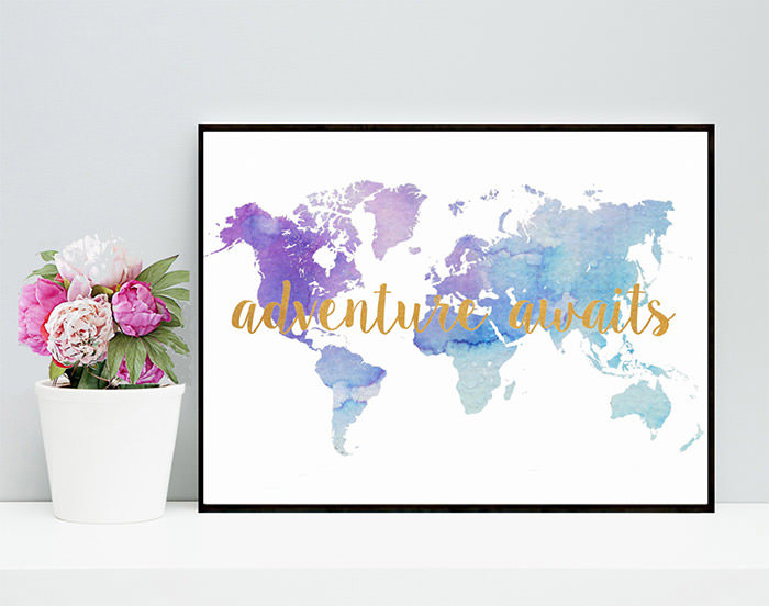 Soft Colors world map