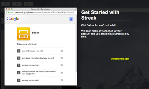 Streak Permissions