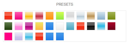color preset