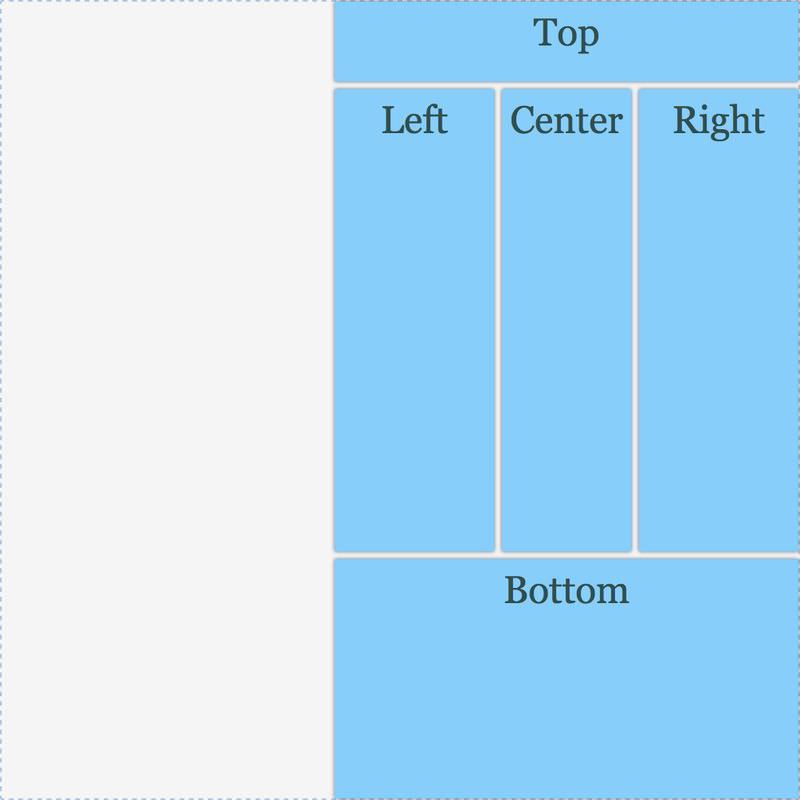 Grid with justify-content: end