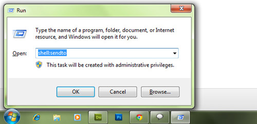 open send to folder