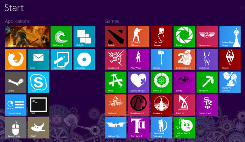 how to create tiles in windows 8