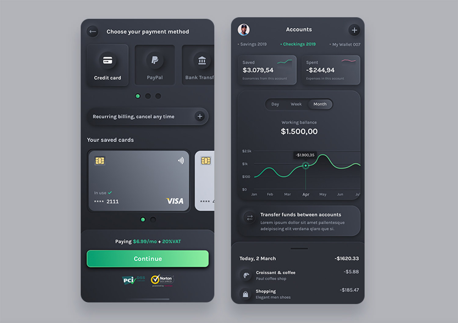 20 Dark Mobile App UI Design For Your Inspiration Hongkiat