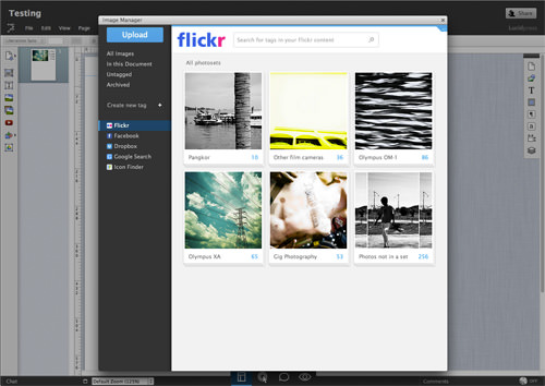 Lucidpress Flickr Integration