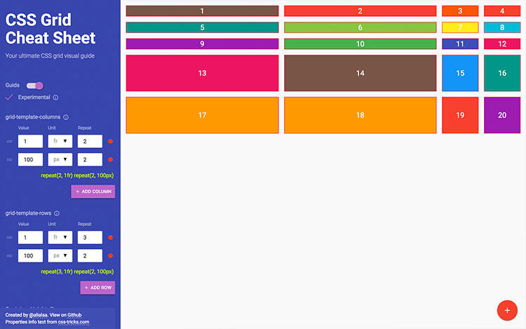 CSS Grid Cheat Sheet